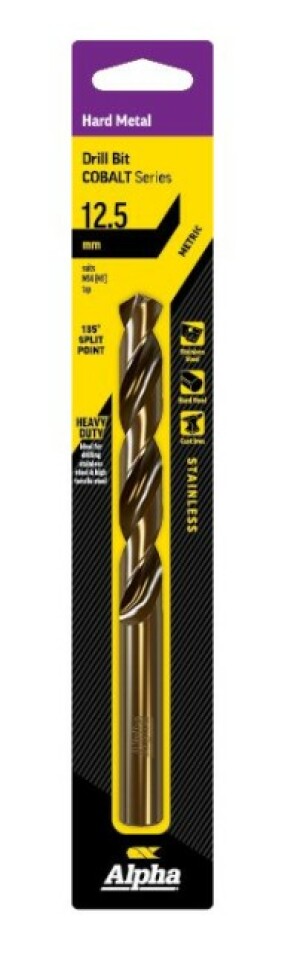Product image: 12.5mm Jobber Drill Bit - Cobalt Series