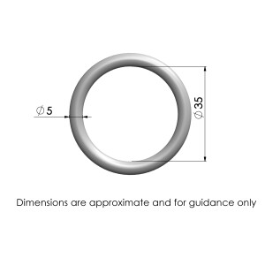 Product image: ROUND RING, 304, M5X35