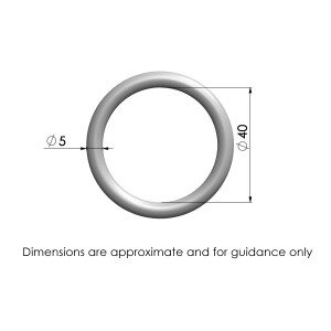 Product image: ROUND RING, 304, M5X40
