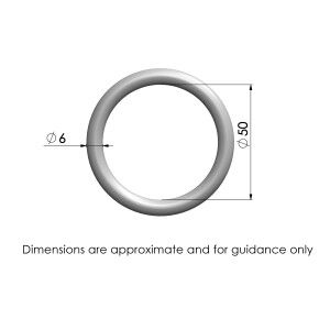 Product image: ROUND RING, 304, M6X50
