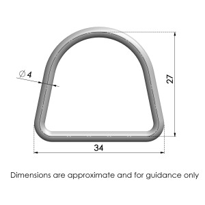 Product image: D-RING, 304, M4X25