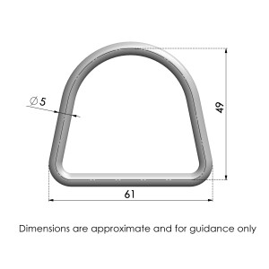 Product image: D-RING, 304, M5X50