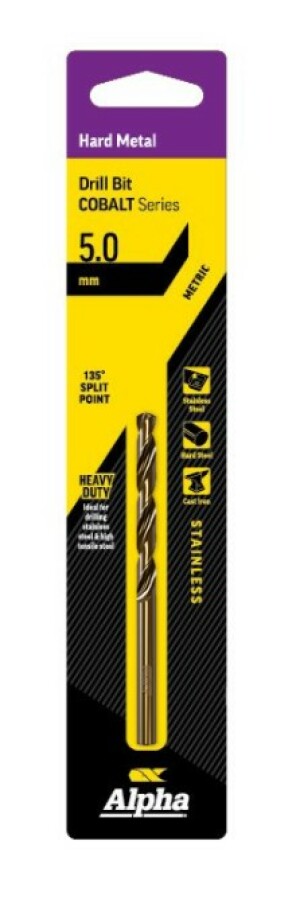 Product image: 5.0mm Jobber Drill Bit - Cobalt Series