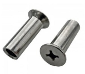 Product image: BARREL NUT, CSK, PHILLIPS, 316, M8