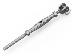 Product image: PIPE TURNBUCKLE, MINI, JAW/TERM, 316, M5X3.2