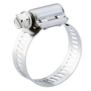 Product image: HOSE CLAMP, SAE 020, 304, PERF BAND, 21-44mm Dia, 12.5mm Wide