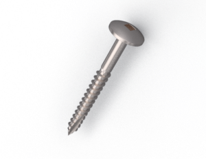 Product image: SELF DRILLING TIMBER, BUTTON HEAD, SQUARE DRIVE, T17, 316, 10Gx38mm