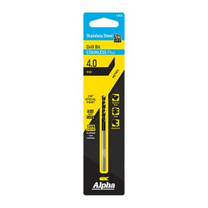 Product image: 4.0mm Stainless Plus Metric Drill Bit | Carded