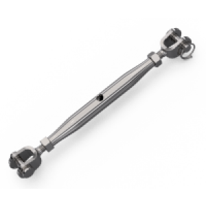 Product image: PIPE TURNBUCKLE, JAW/JAW, 316, M16