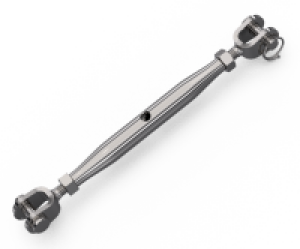 Product image: PIPE TURNBUCKLE, JAW/JAW, 316, M16