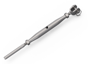 Product image: PIPE TURNBUCKLE, JAW/TERM, 316, M6X3.2