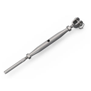 Product image: PIPE TURNBUCKLE, JAW/TERM, 316, M5X3.2