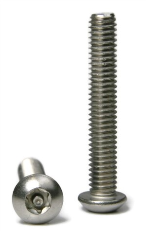 Product image: SECURITY SCREW, BUTTON, POST TORX, 304, M10x25