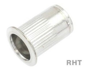 Product image: RIVET NUTS, FLAT FLANGE, 316, M6 (0.5-3.0), RHT