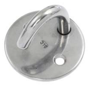 Product image: PLATE,  ROUND,  HOOK,  316,  M6