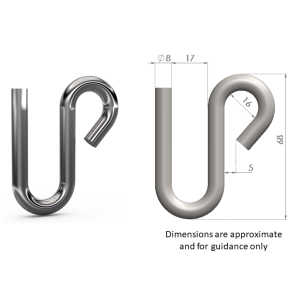 Product image: S-HOOK, 304, M8