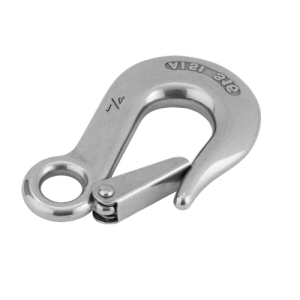 Product image: SLIP HOOK, EYE END, SAFETY CATCH, 316, 122mm