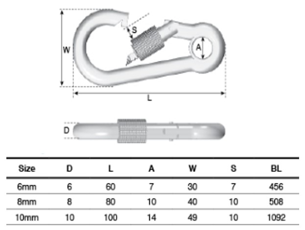 Spring Hook Locknut
