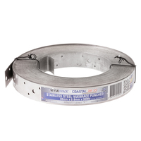 Product image: VUEBRACE PUNCHED 30mm x 1.0mm x 15m, STAINLESS STEEL, 316