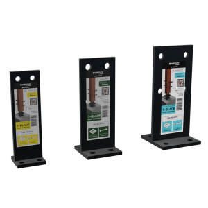 Product image: BLACKOUT - T BLADE POST SUPPORT - 110mm X 110mm 275mm BLADE - 10.0mm WALL