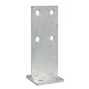 Product image: T-BLADE POST SUPPORT - 110mm x 110mm - 275mm BLADE - 10.0mm WALL, GALVANISED