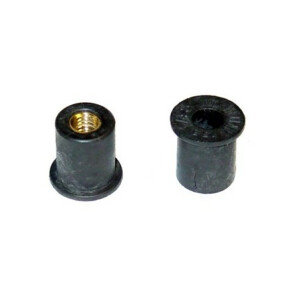 Product image: RUBBER NUT INSERT (WELL NUT), BRASS, M8 (0.4 - 4.0)