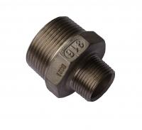 Product image: REDUCING HEX NIPPLE, 316, BSP, 2" x 1-1/2"