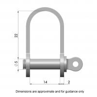 Product image: STRAP SHACKLE GR, 304, M5