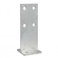 Product image: T BLADE POST SUPPORT - 110mm x 110mm - 275mm BLADE - 10.0mm WALL, GALVANISED