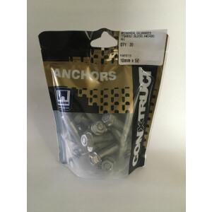 Product image: TYGA BOLT / SLEEVE ANCHOR / DYNABOLT, MGAL, 10MM X 50 -- PACK of 20
