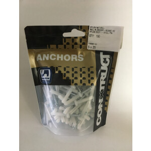 Product image: NAIL-IN ANCHOR, NYLON, ROUND, 5 X 25 -- PACK of 100