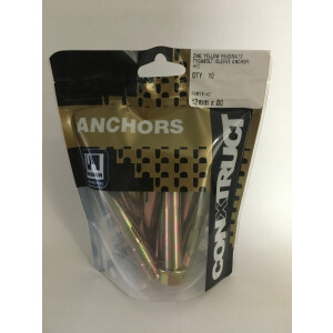 Product image: TYGA BOLT / SLEEVE ANCHOR / DYNABOLT, ZYP, 12MM X 80 -- PACK of 10