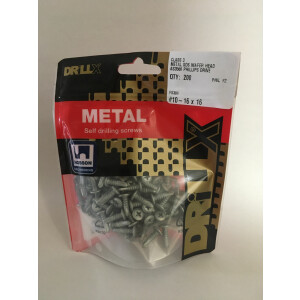 Product image: WAFER SELF DRILLING SCREW, CL3, PHILLIPS, 10G(4.8) X 16 -- PACK of 200