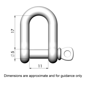 Product image: D-SHACKLES, 316, M5