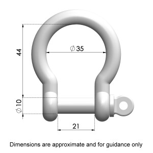 Product image: BOW SHACKLES, 316, M10
