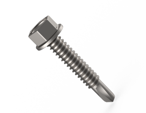 Product image: SCREWS, SELF DRILLING METAL, BI-METAL, HEX HEAD, 14Gx35