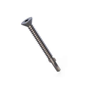 Product image: SCREWS, SELF DRILLING, CSK, SQ, WINGS, BI-METAL, 304, 10g x 50
