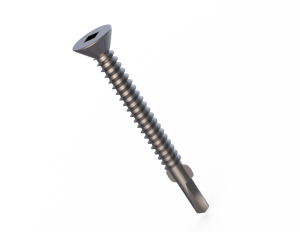 Product image: SCREWS, SELF DRILLING, CSK, SQ, WINGS, BI-METAL, 304, 10g x 50