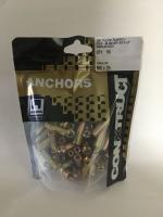Product image: DROP-IN LIP ANCHOR, ZYP, M6 X 25 -- PACK of 100